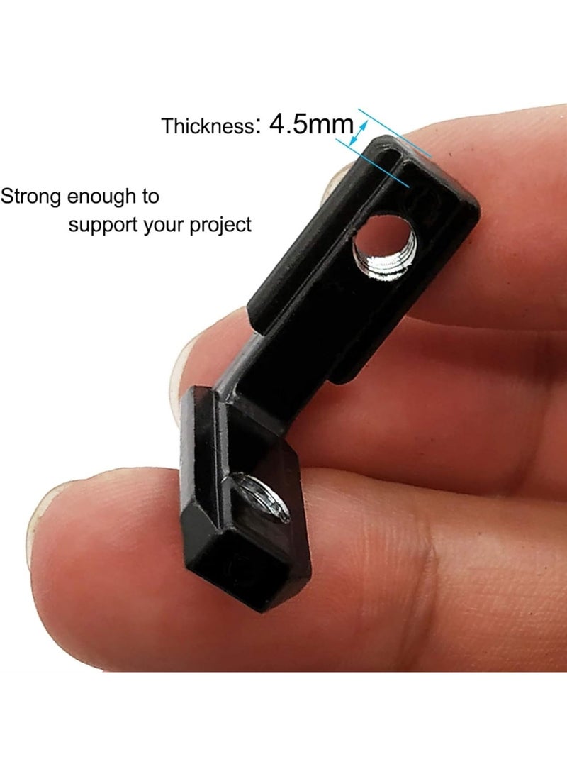 20pcs,2020 Aluminum Extrusion Series L-Shape Interior Inside Corner Connector Joint Bracket with Screws for 20x20 Series Aluminum Extrusion Profile Slot 6mm  - Image 4