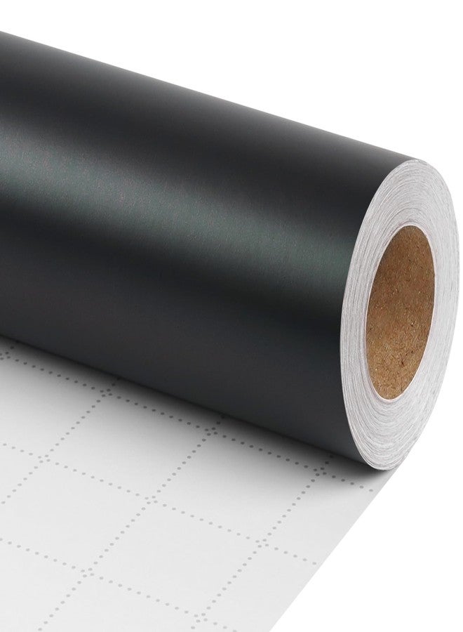 LaRibbons Black Wrapping Paper, Solid Color Matte Metal Gift Paper Roll - 17 Inch x 33 Feet, Gift Wrapping Paper for Christmas, Valentine's Day, Wedding, Birthday - Image 1