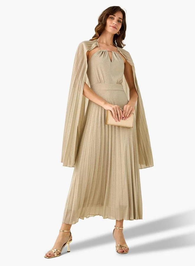 Iconic Iconic A-line Maxi Dress with Cape