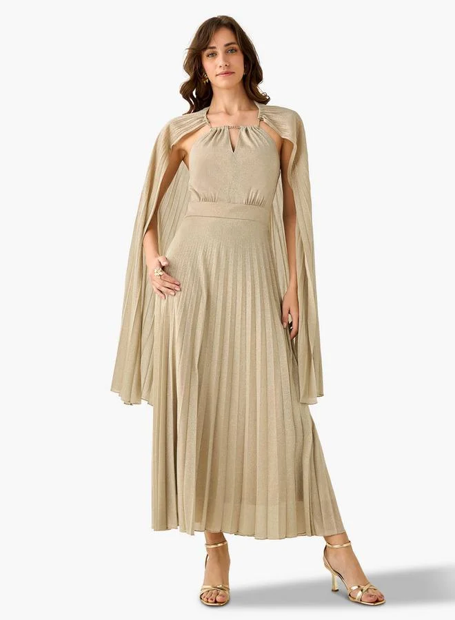 Iconic Iconic A-line Maxi Dress with Cape