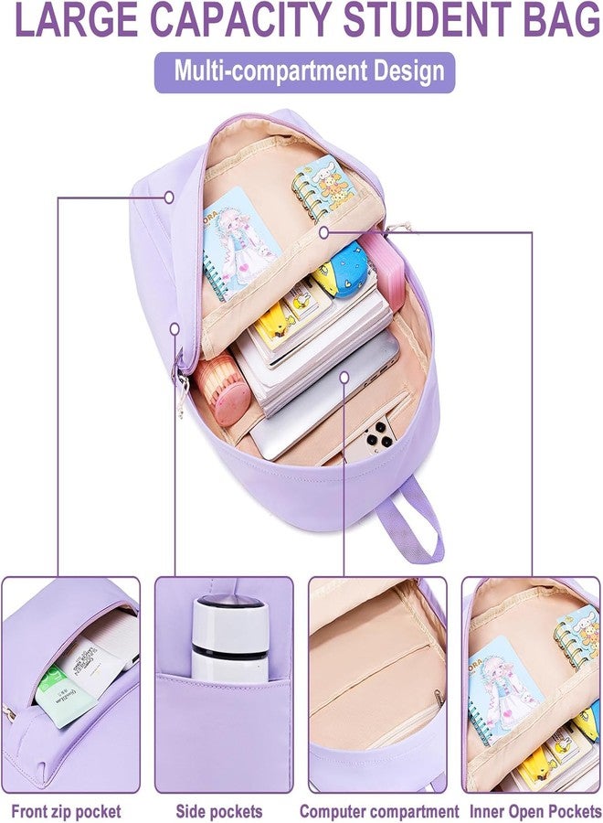 LOIDOU Backpack for Teen Girls Middle-School Primary Elementary Bookbags 17inch Kids Backpack Women laptop Backpack Lightweight Casual Daypack - Image 5