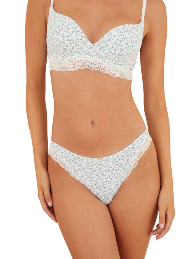 women'secret Classic and floral lace panties - Image 1