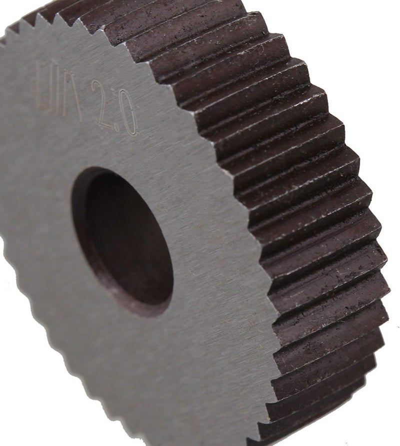 CNBTR 0.5mm 1.5mm 2mm Pitch Single Wheel with 1.0mm Pitch Straight Linear Knurling Tool Set of 7 - Image 4
