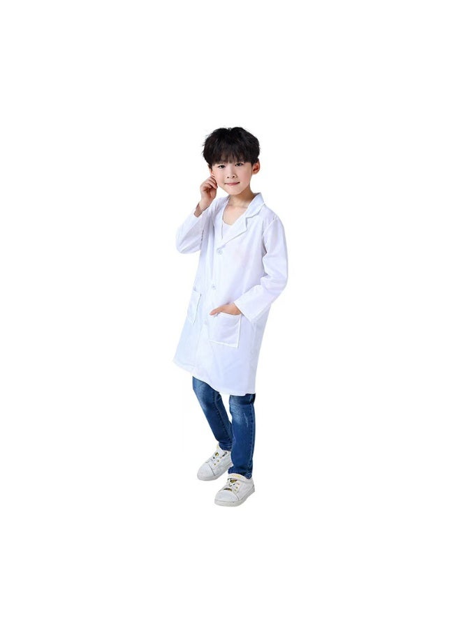JAYATO 6 Pcs Doctor Costume Kit with Rich Accessories, Doctor-themed Pretend Play Playset, Nurse Uniform Playset with Stethoscope and Other Tools, Suitable for Cosplay, Themed Parties and Family Game Green Birthday Gift for Boys, 140cm - Image 3
