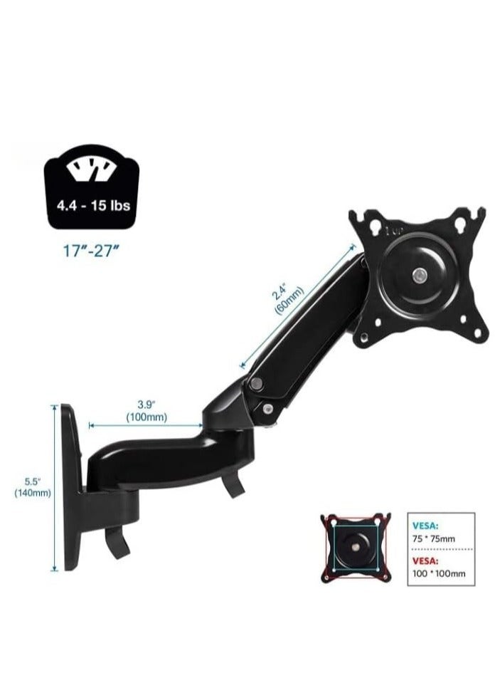 17" to 35" Monitors Gas Strut Flexi Wall Mount LCD/LED TVs F150 10 Kgs Load Capacity - Image 3