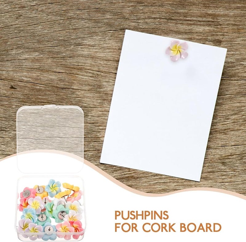 21 Pcs Floral Push Pins for Cork Board Decorative Thumb Tacks Set for Photo Wall Office Home Bulletin Board - Image 5