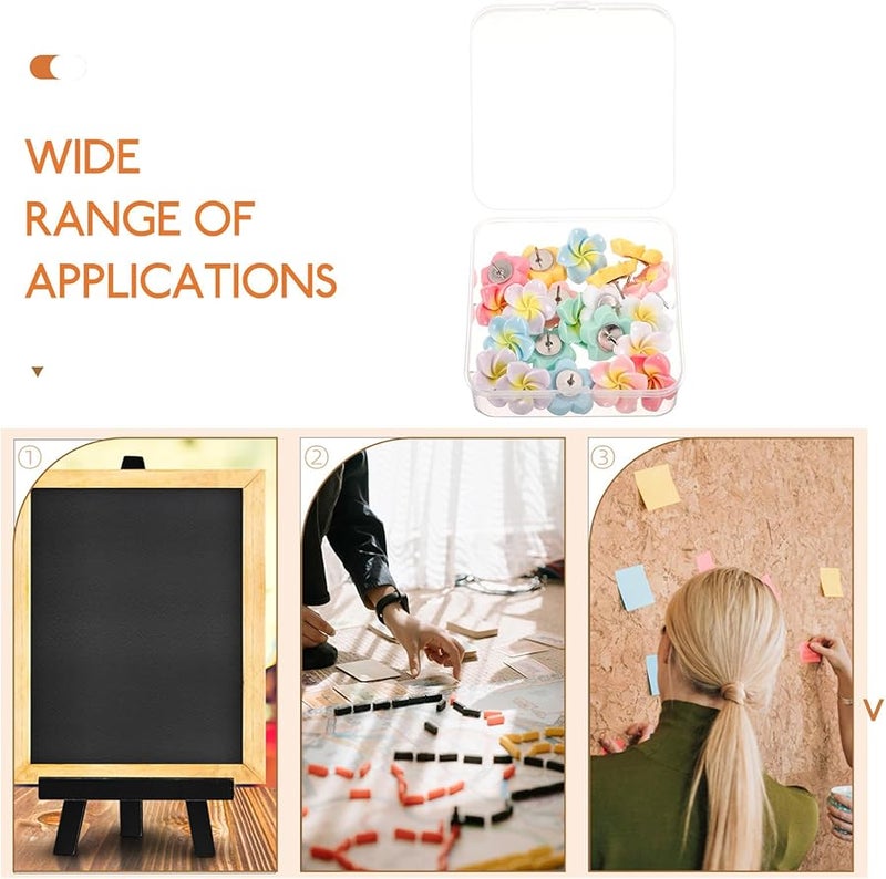 21 Pcs Floral Push Pins for Cork Board Decorative Thumb Tacks Set for Photo Wall Office Home Bulletin Board - Image 4