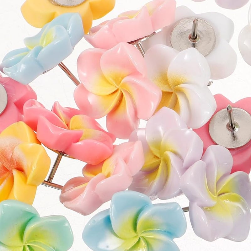 21 Pcs Floral Push Pins for Cork Board Decorative Thumb Tacks Set for Photo Wall Office Home Bulletin Board - Image 3