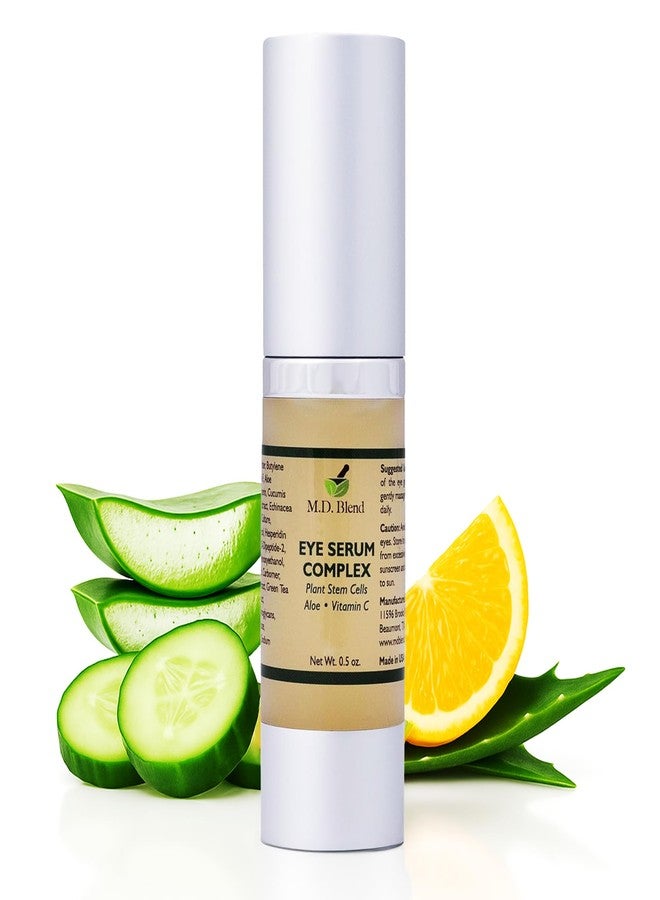 M.D. Blend Plant Stem Cell Eye Serum Complex | Aloe Vera, Vitamin C | Hydrating Eye Treatment | Airless Pump - 15ml - Image 1