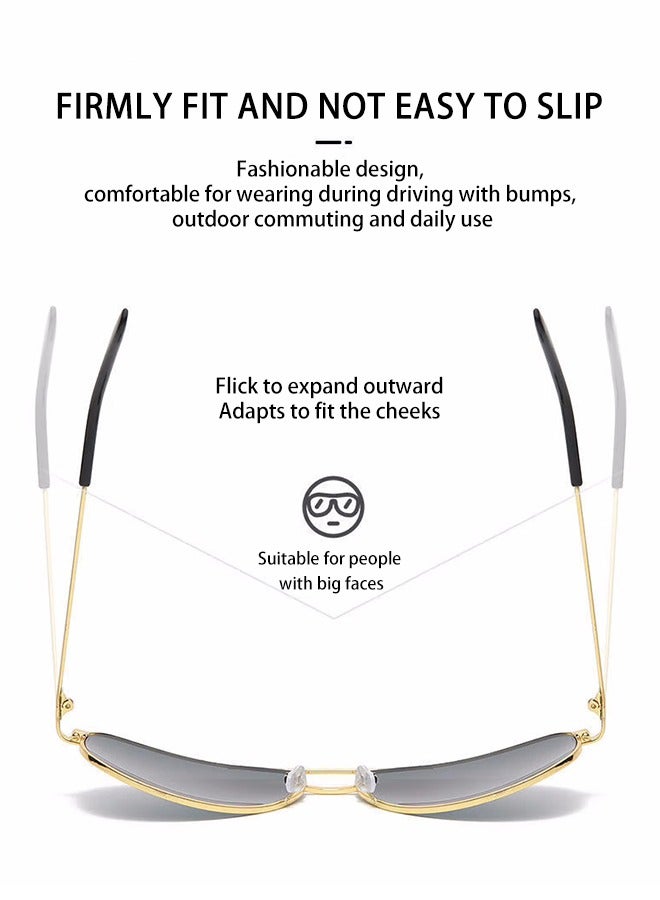 نظارات شمسية رجالية طراز الطيار - مستقطبة للحماية من الأشعة فوق البنفسجية، مثالية للقيادة والأنشطة الخارجية - Image 4