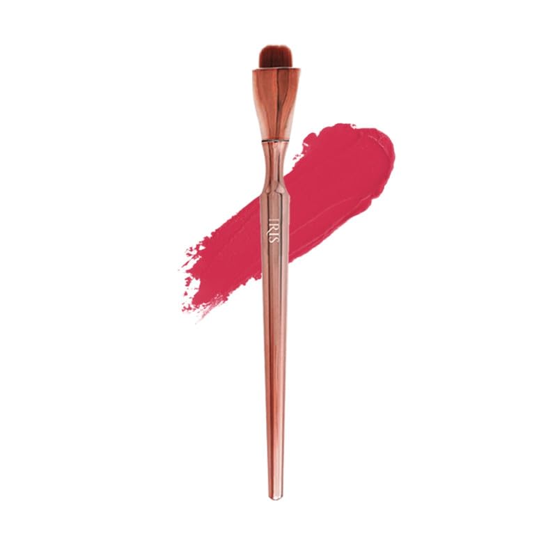 Iris Cosmetics Iris Luminous HD Makeup Brush – Eyebrow & Lip Brush for Precision, Versatile Professional Cosmetic Tool, Rose Gold Finish, Expert Application - Image 1