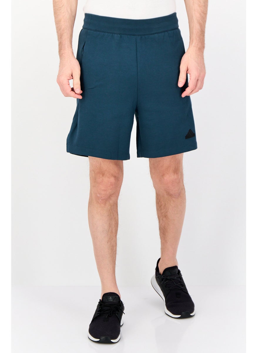 Adidas Men Sportswear Fit Training Shorts, Slate Green  - Image 1