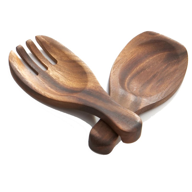 Woodard & Charles, LTD Woodard  Charles Salad Hands 7 38 x 3 18 Brown