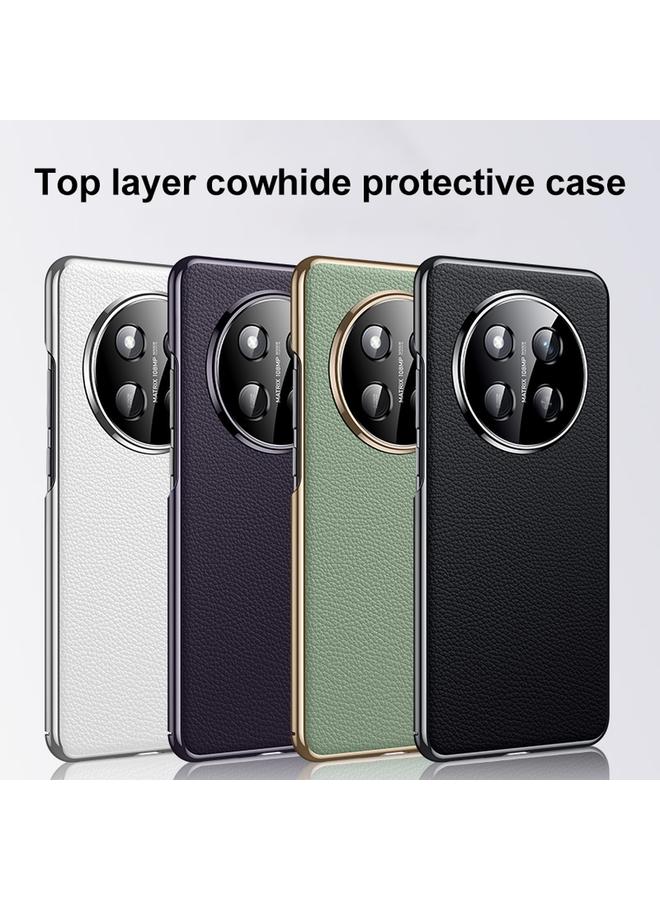 S-TOP Case For Honor Magic7 Pro Genuine Leather PC Phone Case - Image 2