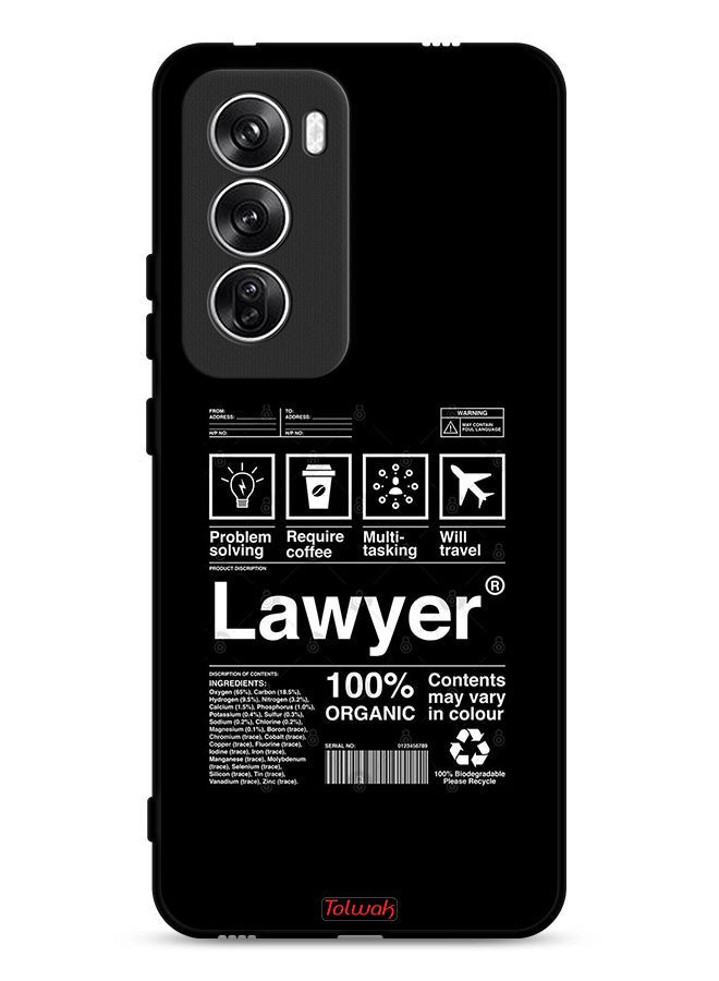 Tolwak Oppo Reno12 5G Protective Case Cover Lawyer Sticker - Image 1