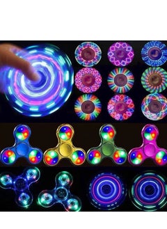 Cool Baby 12PC Hand Fidget Spinners Toy with LED for ADHD Anxiety Toys Relief Stress Reducer  - Image 1