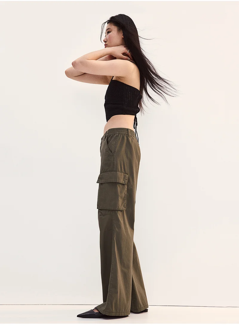 اتش اند ام Canvas Cargo Trousers