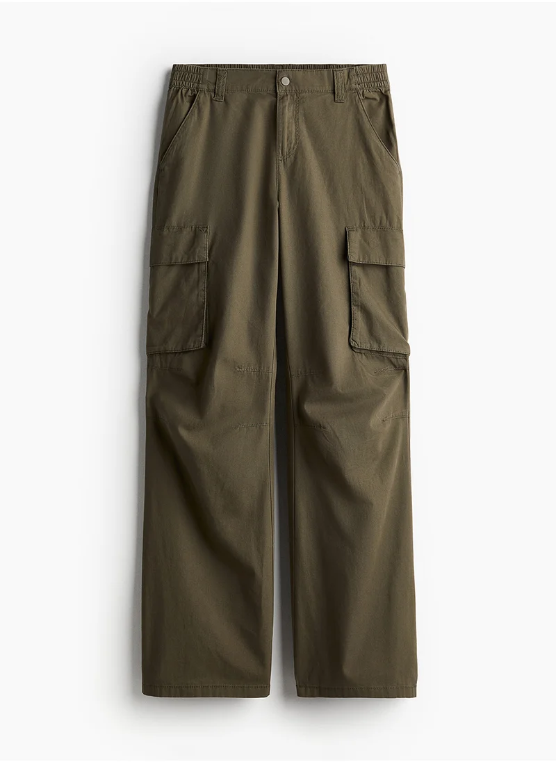H&M Canvas Cargo Trousers