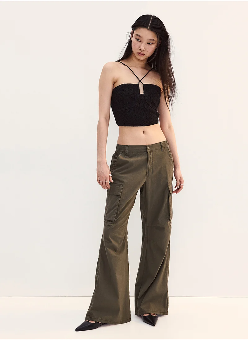 H&M Canvas Cargo Trousers