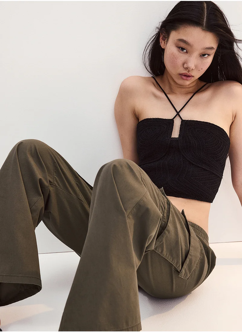 H&M Canvas Cargo Trousers