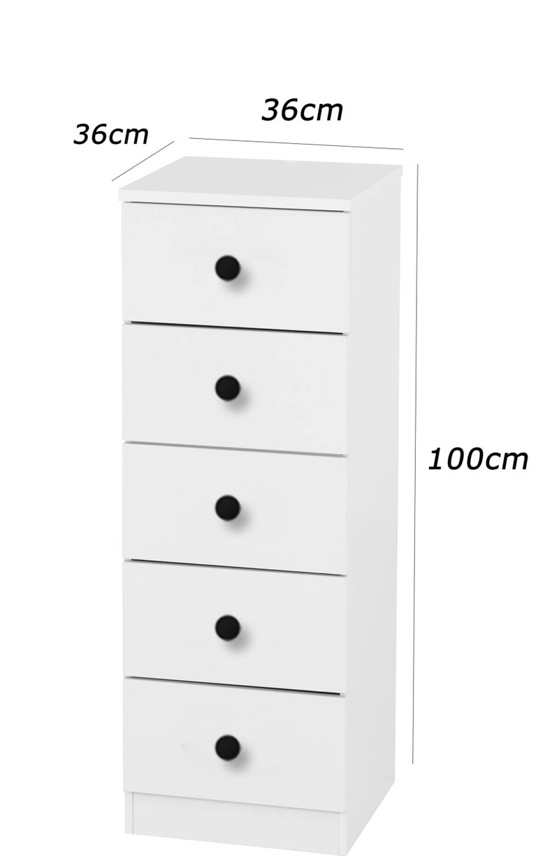 فرنتشر ستور وحدة ادراج مودرن ام دى اف - ارتفاع 100 سم - عرض 36 سم - عمق 36 سم ، من فرنتشر ستور. - Image 5