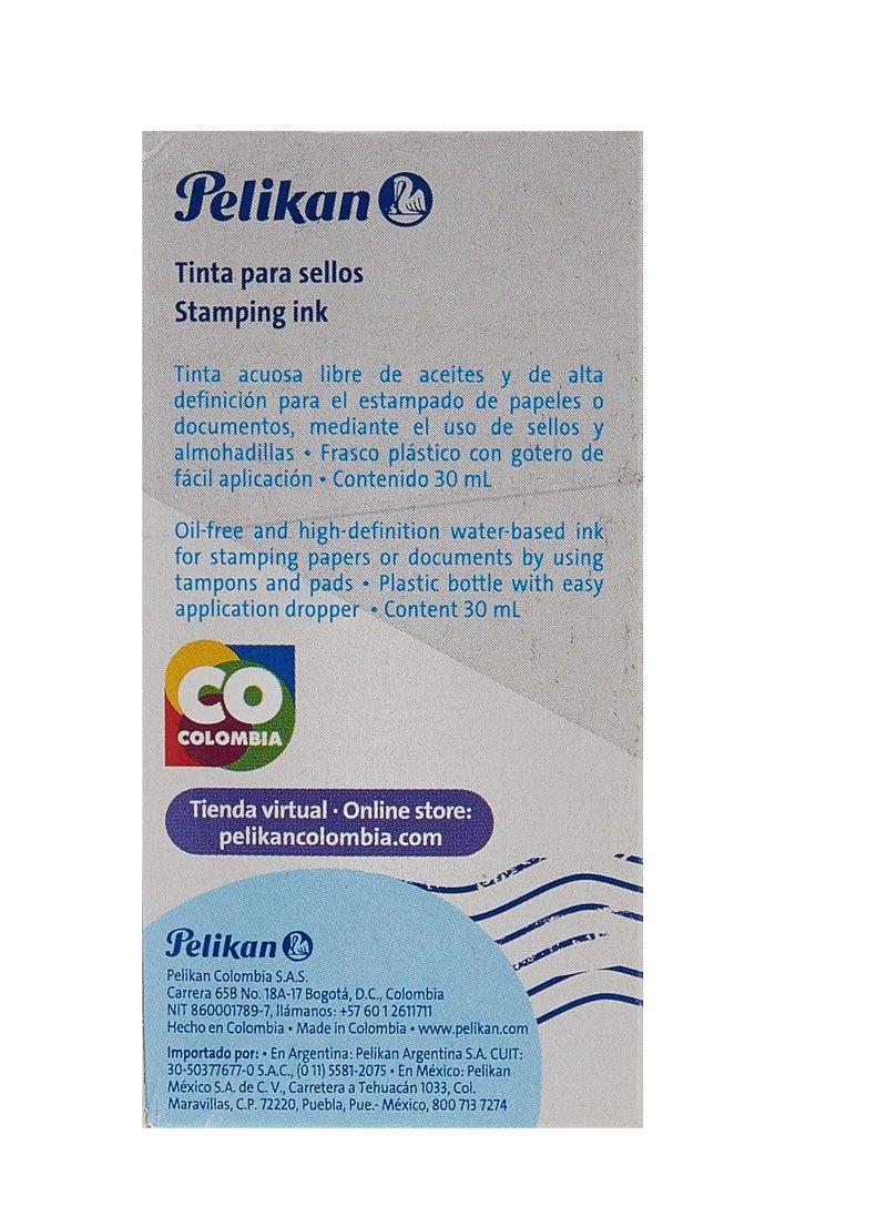 Pelikan Pelikan Stamp Pad Ink 30 ml, Blue  - Image 4
