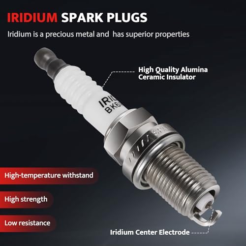 NPAUTO حزمة ملف الإشعال وشمعات الإشعال متوافقة مع 3.5 V6 2007 2008 2009 2010 2011 فورد إيدج فيوجن توريز فليكس، لينكولن MKX MKT MKZ، ميركوري سابل، UF553، مجموعة من 6 - Image 5