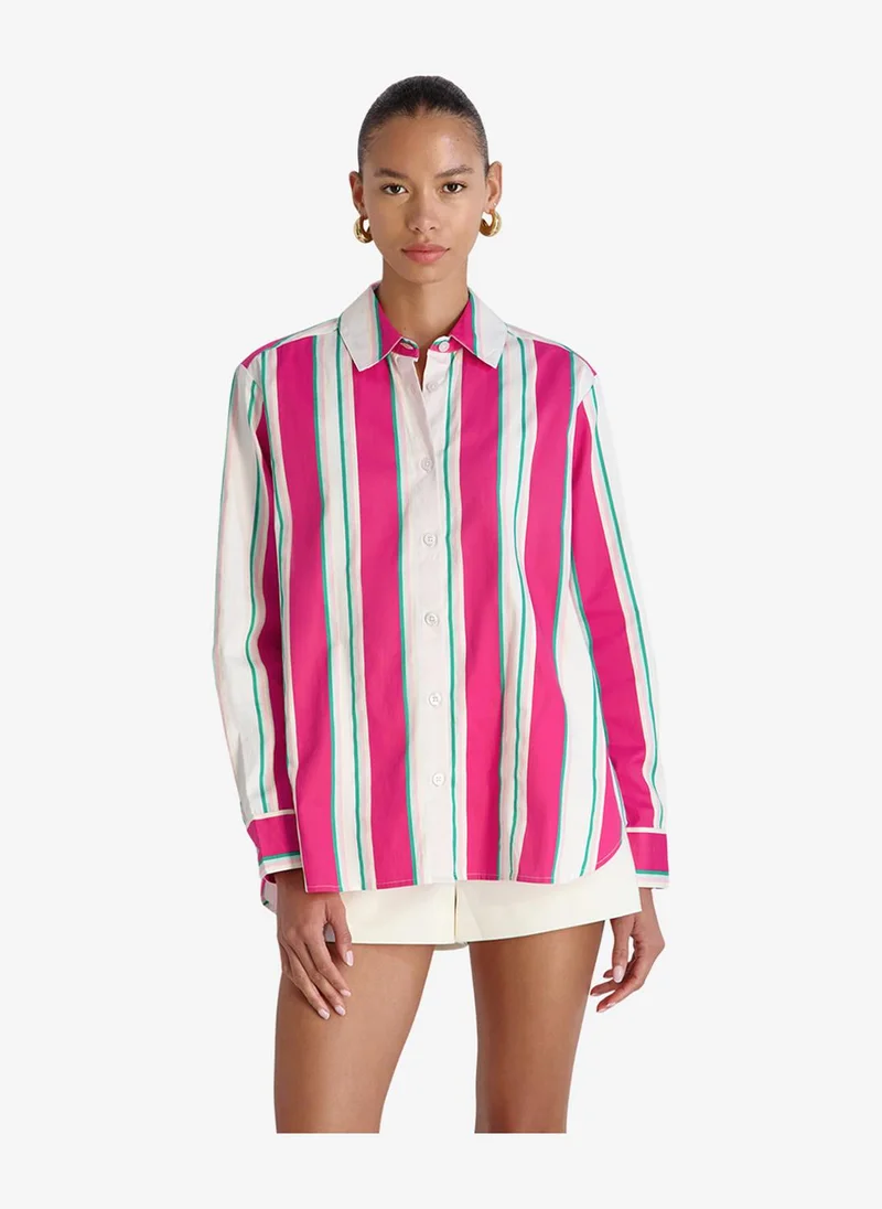Women's Havana Stripe Alexis Pop Havana Str Button Down Shirt