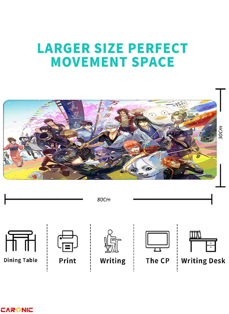 CARONIC - Large Gaming Mouse Pad with Superior Micro Weave Cloth Extended Desk Mousepad with Stitched Edges Non-Slip Base Water Resist Keyboard Pad For Gamer And Office Home Carl M1505 - Image 1