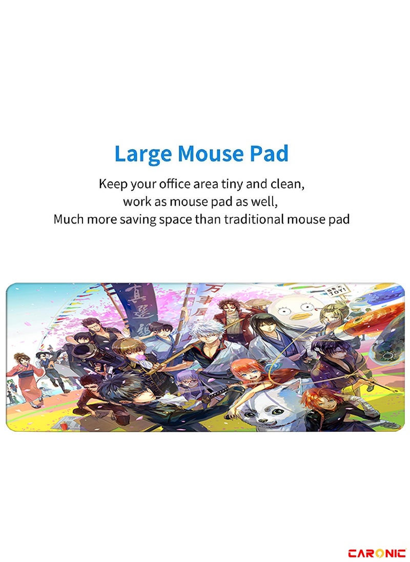 CARONIC - Large Gaming Mouse Pad with Superior Micro Weave Cloth Extended Desk Mousepad with Stitched Edges Non-Slip Base Water Resist Keyboard Pad For Gamer And Office Home Carl M1505 - Image 1