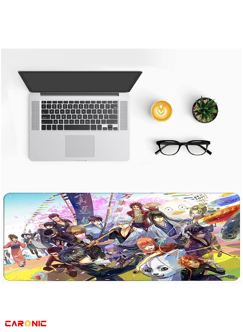 CARONIC - Large Gaming Mouse Pad with Superior Micro Weave Cloth Extended Desk Mousepad with Stitched Edges Non-Slip Base Water Resist Keyboard Pad For Gamer And Office Home Carl M1505 - Image 1