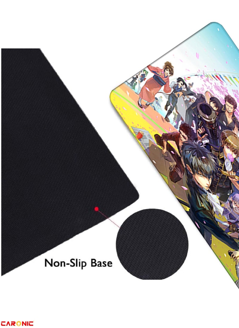 CARONIC - Large Gaming Mouse Pad with Superior Micro Weave Cloth Extended Desk Mousepad with Stitched Edges Non-Slip Base Water Resist Keyboard Pad For Gamer And Office Home Carl M1505 - Image 1