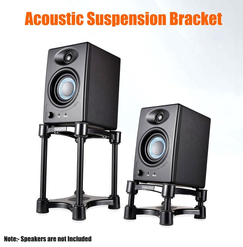 Softline Pro SP-ISO108 Isolation Studio Monitor Stand Height & Tilt Adjustable Black - Pack of 2 Pcs - Image 4