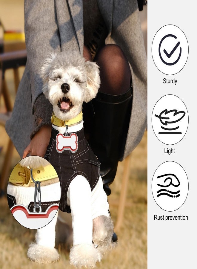 KAKUPPA Dog Tag Clips, Stainless Steel Heavy Duty Quick Clips for Dog Collars, Pet ID Tag Holder for Dogs Cats and Small Pets, Rust Proof Pet Tag Rings and Clips for Outdoor Activities (Gray 8pcs) - Image 3
