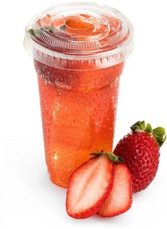 Plastic Juice Cup  8 Ounce With Lid Clear 25 Pieces - pzsku/Z083AE35025C96F804F5EZ/45/_/1668178427/5e1f17b9-4a2e-4ca6-ab8b-17773e0eef8b