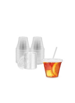 Plastic Juice Cup  8 Ounce With Lid Clear 25 Pieces - pzsku/Z083AE35025C96F804F5EZ/45/_/1668178427/bc944142-6875-43d6-a6bf-59e3ba88d606