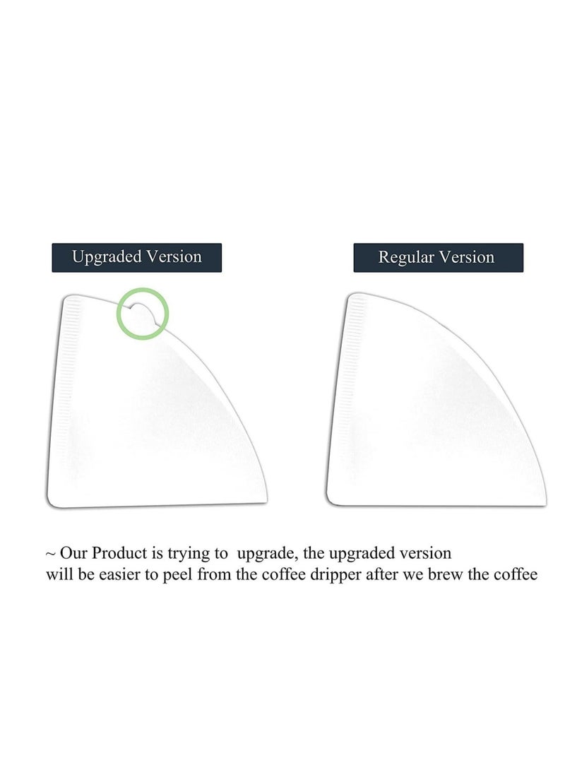 HOMESTAR 100 Piece Coffee Paper Filter V60 Size 02 White - Image 5