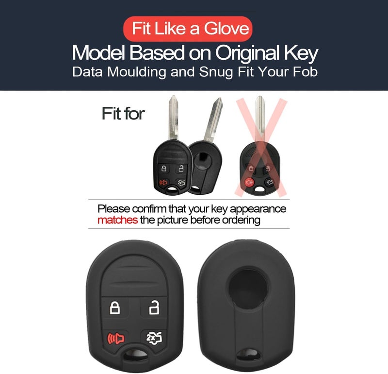 INFIPAR Key Fob Cover Case for Ford Vehicles - Image 2
