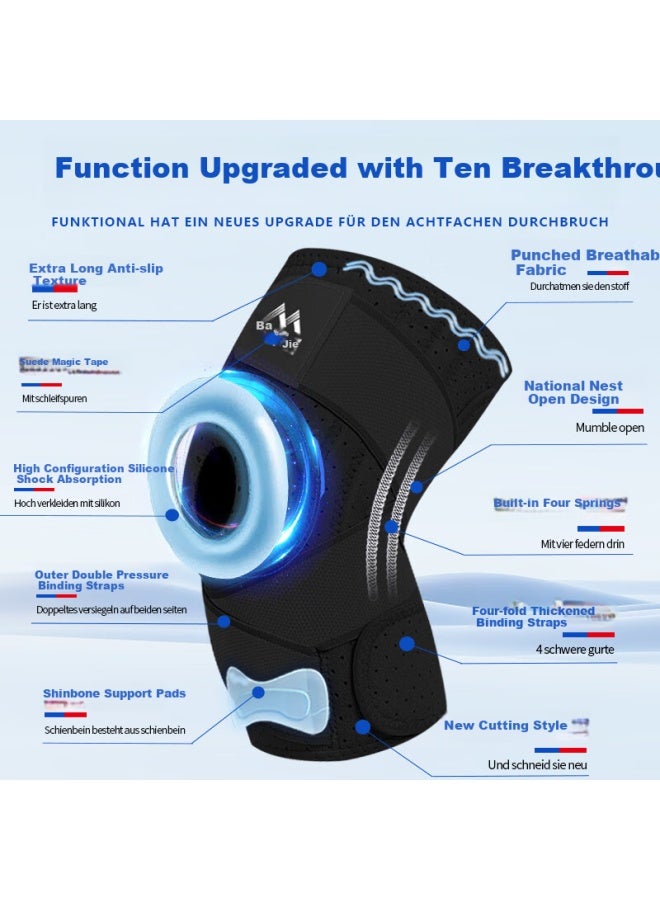 Bamel Baimaier Knee Brace For Men And Women, Professional Medical Grade Knee Support For Meniscus Injury, Fluid Aculation, Running, Hiking - Image 2