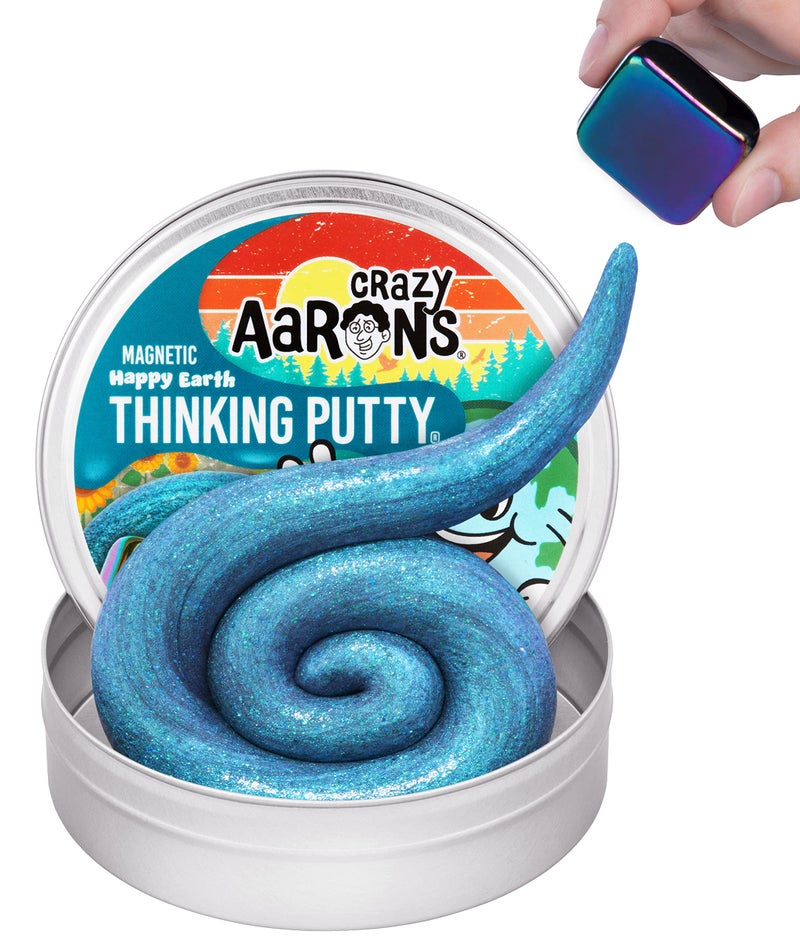 Crazy Aaron's كريزي آرونز ثينكينج بوتي هابي إيرث بلو سينسوري بوتي للأطفال والكبار في علبة 4 علب إبداع ومتعة لا نهائية لعلاج التوتر ألعاب لا تجف أبدًا مصنوعة في الولايات المتحدة الأمريكية - Image 3