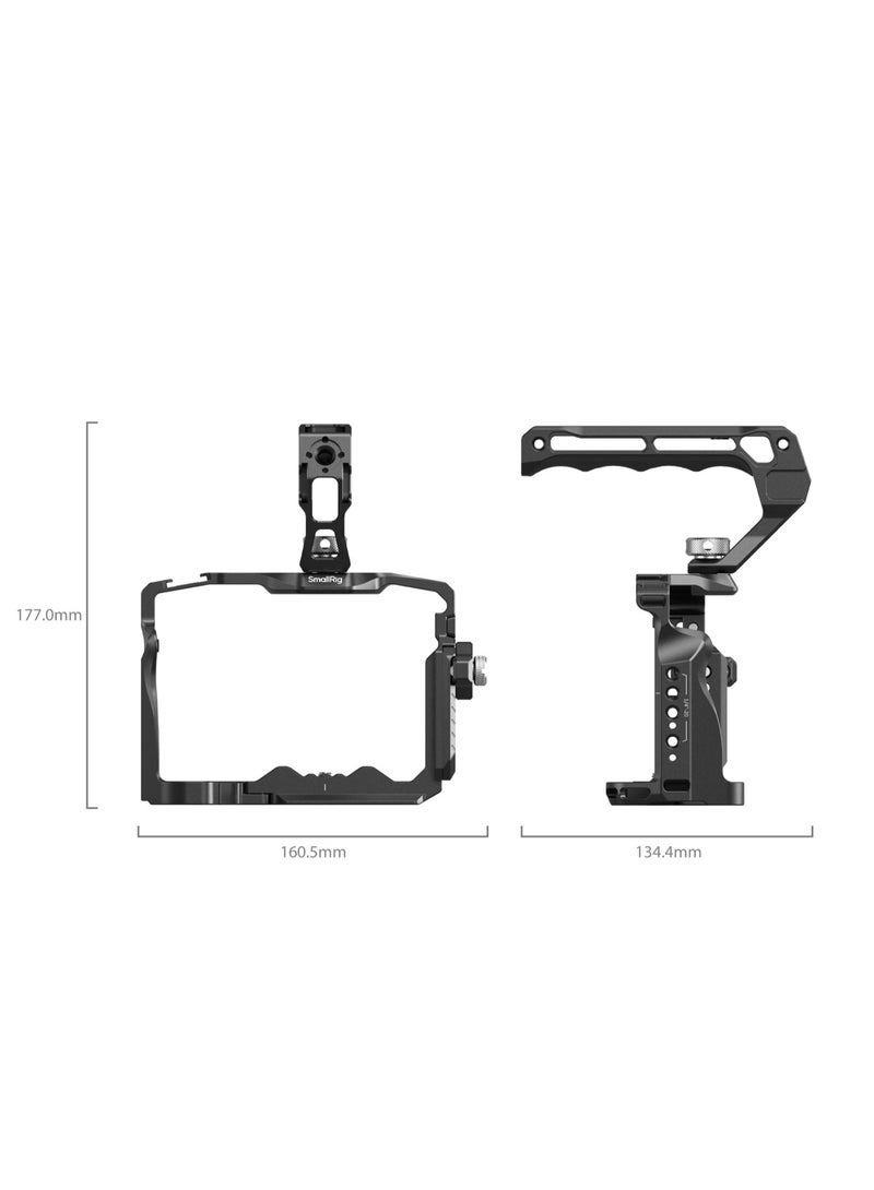 سمول ريج SmallRig 3668B – طقم قفص حماية كاميرا لـ Sony Alpha 7 Series مع مشبك كابل HDMI ومقبض علوي - Image 2