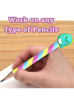 FunBlast FunBlast Pencil Cap for Kids - Pack of 3 Pcs Animal Pencil Cap Set for Kids, Stationary Set for Kids, Silicone Pencil Cap for Kids, Kawaii Pencil Caps Birthday Return Gift (Dino)  - Image 5