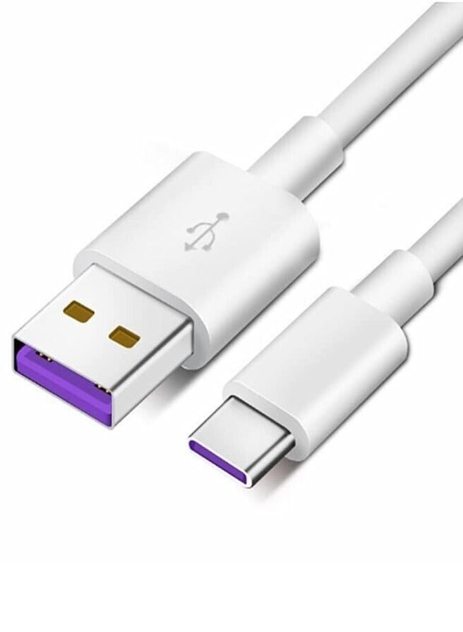 Charger Cable Compatible For Oppo/Huawei/Mi/Readmi/Vivo/Samsung/Realme 1 Feet White - Image 2