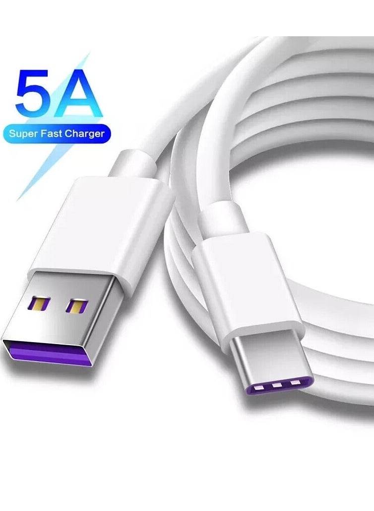 Charger Cable Compatible For Oppo/Huawei/Mi/Readmi/Vivo/Samsung/Realme 1 Feet White - Image 1
