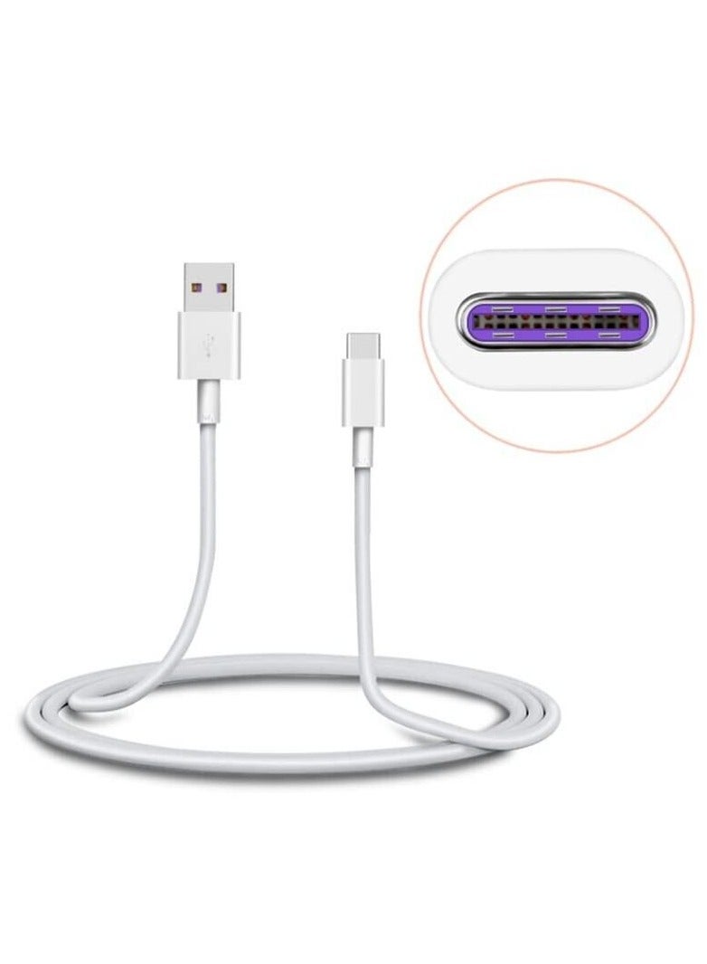 Charger Cable Compatible For Oppo/Huawei/Mi/Readmi/Vivo/Samsung/Realme 1 Feet White - Image 3