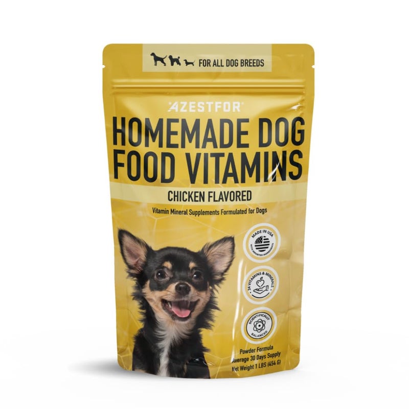 Azestfor Homemade Dog Food Supplement Dog Vitamins Made in USA Add to Holistic Whole Food Diets Raw BARF All Breeds Puppy Adult 16oz Powder - Image 1
