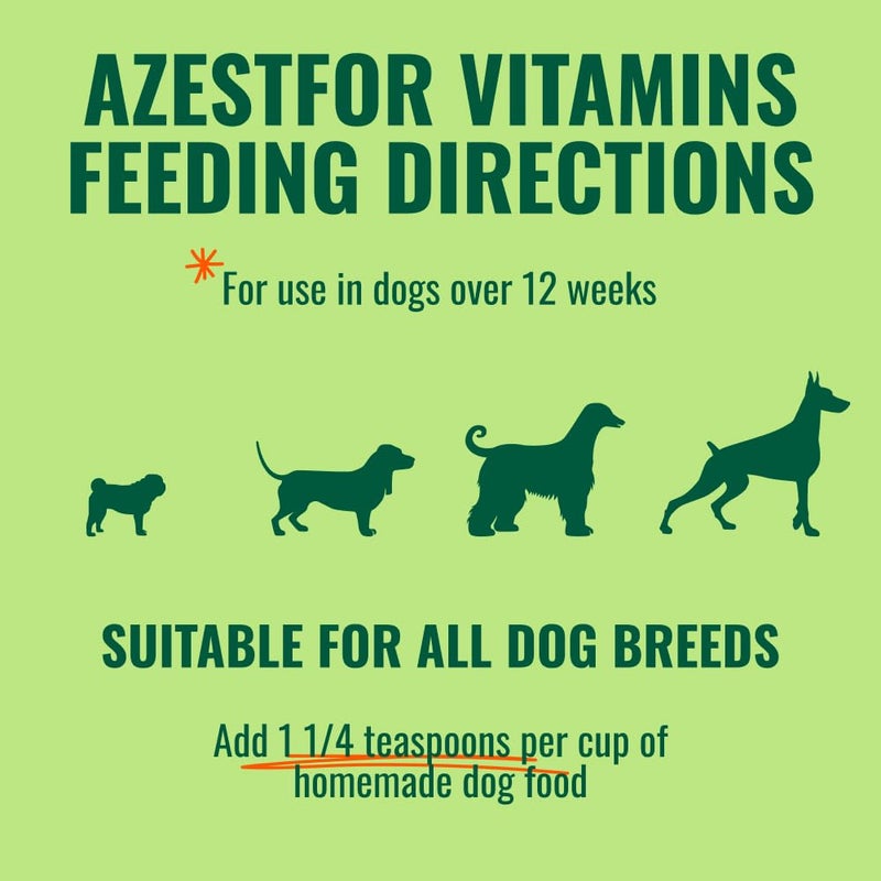 Azestfor Homemade Dog Food Supplement Dog Vitamins Made in USA Add to Holistic Whole Food Diets Raw BARF All Breeds Puppy Adult 16oz Powder - Image 5