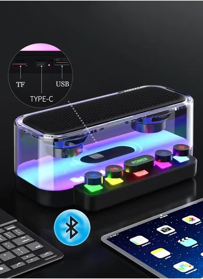 Generic 5.1 Wireless Bluetooth Speaker, Wireless Electronic Sports Gaming Speaker with Ambient RGB Light, 1200mAh 4+ Hours Play Time, Portable Bluetooth Speaker for Outdoor and Indoor  - Image 2