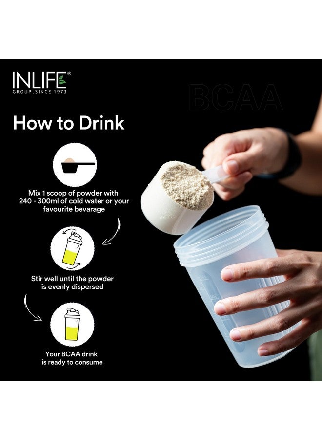 Inlife مكمل INLIFE BCAA 7 جرام | أحماض أمينية مُعالجة للقبل والبعد والداخل | مشروب طاقة للتمرين، 2.5 جرام L-جلوتامين، 1 جرام سيترولين ماليت، 1180 ملجم مسحوق إلكتروليتات (أناناس، 250 جرام) - Image 3