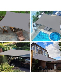 GGEROU Sun Shade Sails, Heavy Duty Outdoor Shade Canopy Cover, UV Block Canopy for Outdoor Patio Garden Backyard (Grey, 3x4M)  - Image 2